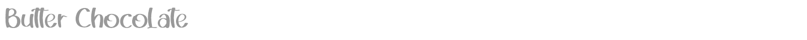 Butter Chocolate font preview
